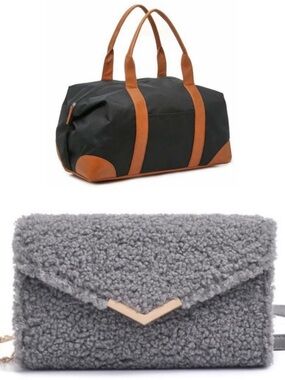 NEW DSW Black and Tan Weekender Travel, 
URBAN EXPRESSION HESTER CROSSBODY BAG